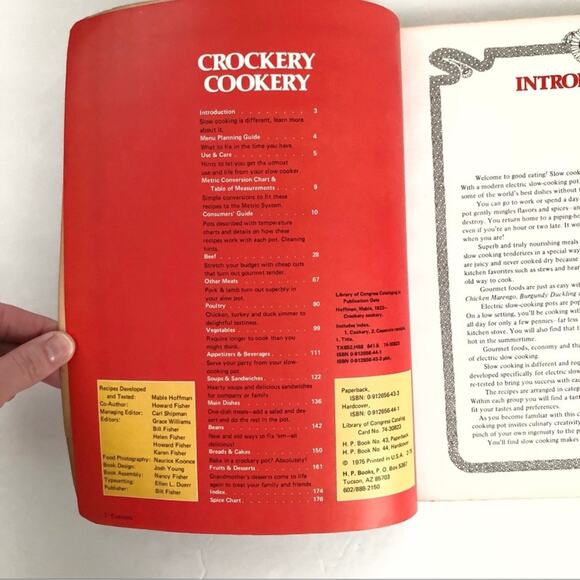 Vintage 1975 Crockery Cookery by Mable Hoffman Crock Pot Cookbook Recipes - Picture 3 of 8